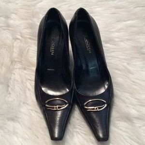 St. John Collection Leather & Reptile Heels